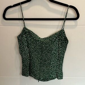 Reformation Green Floral Cami Top - size 4